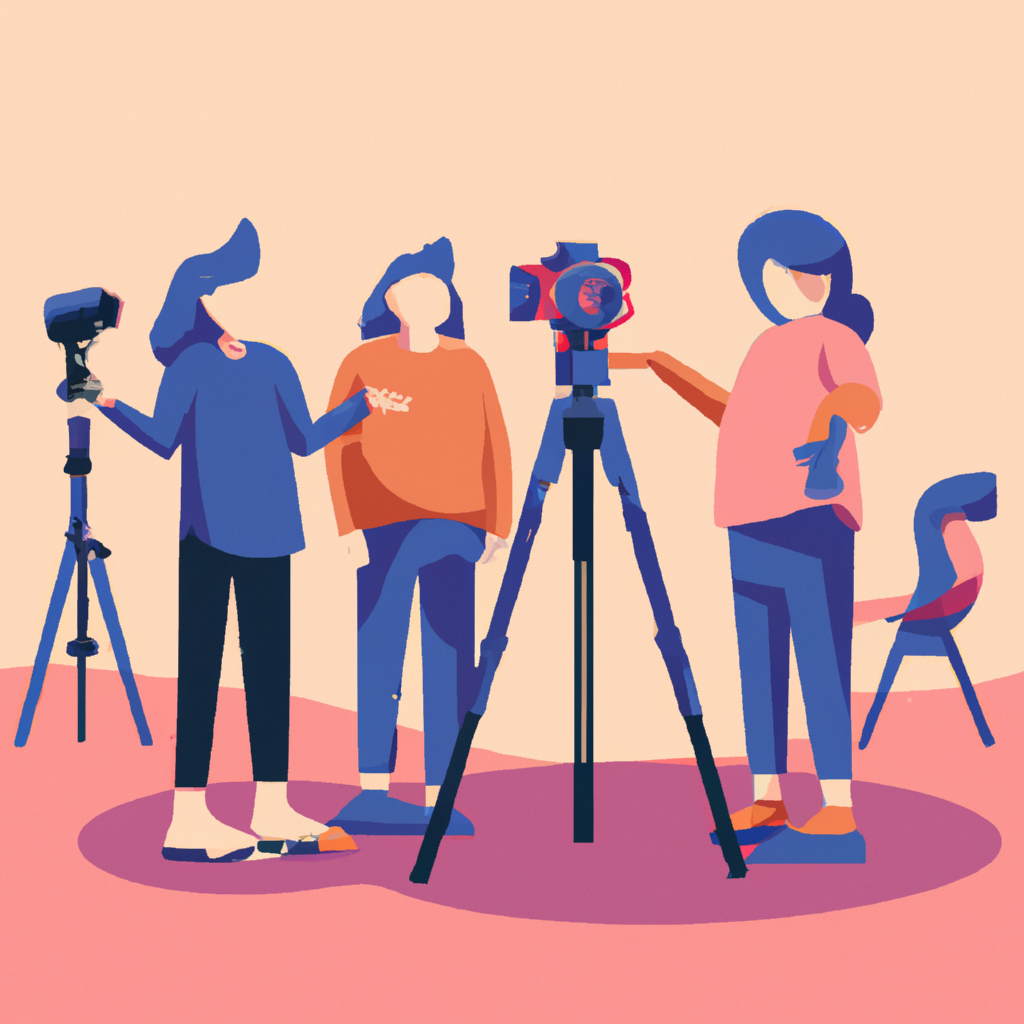 FAQ 일러스트 - 질문과 답변, 카메라와 조명